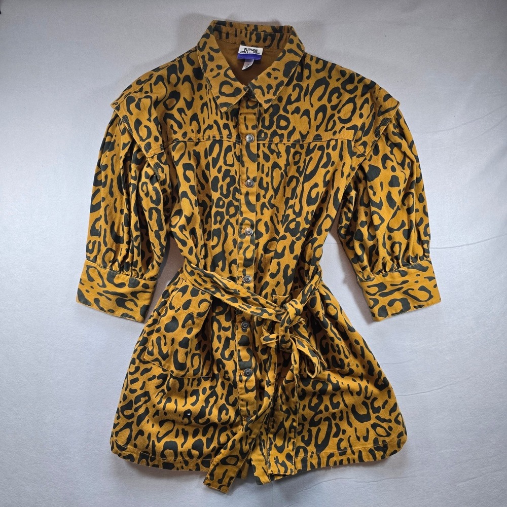 Future Collective Kahlana Barfield Leopard Utility Shirt Jacket Mob Wife 14